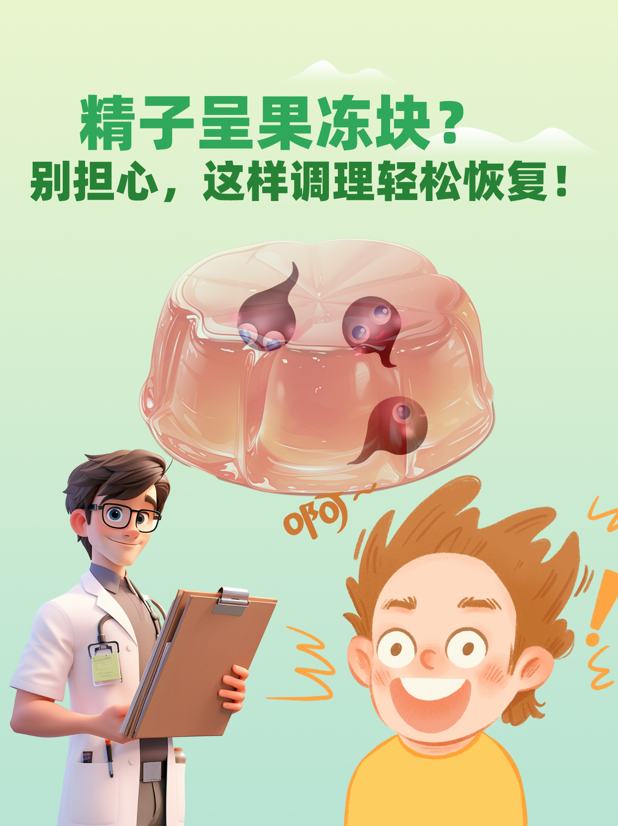 精子呈果冻块?别担心,这样调理轻松恢复!