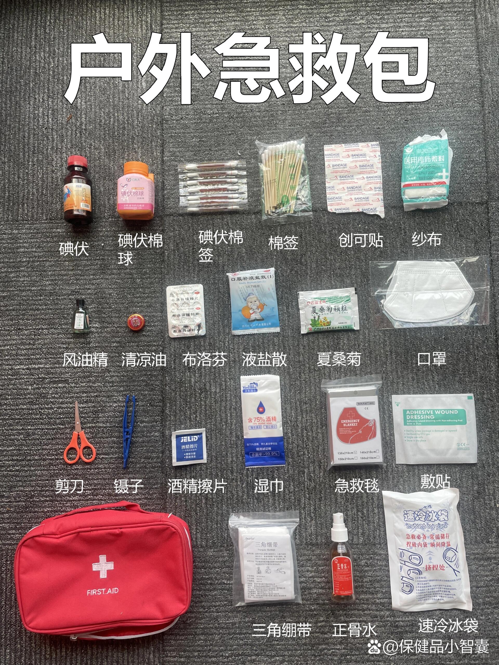 户外急救包,希望你永远用不上