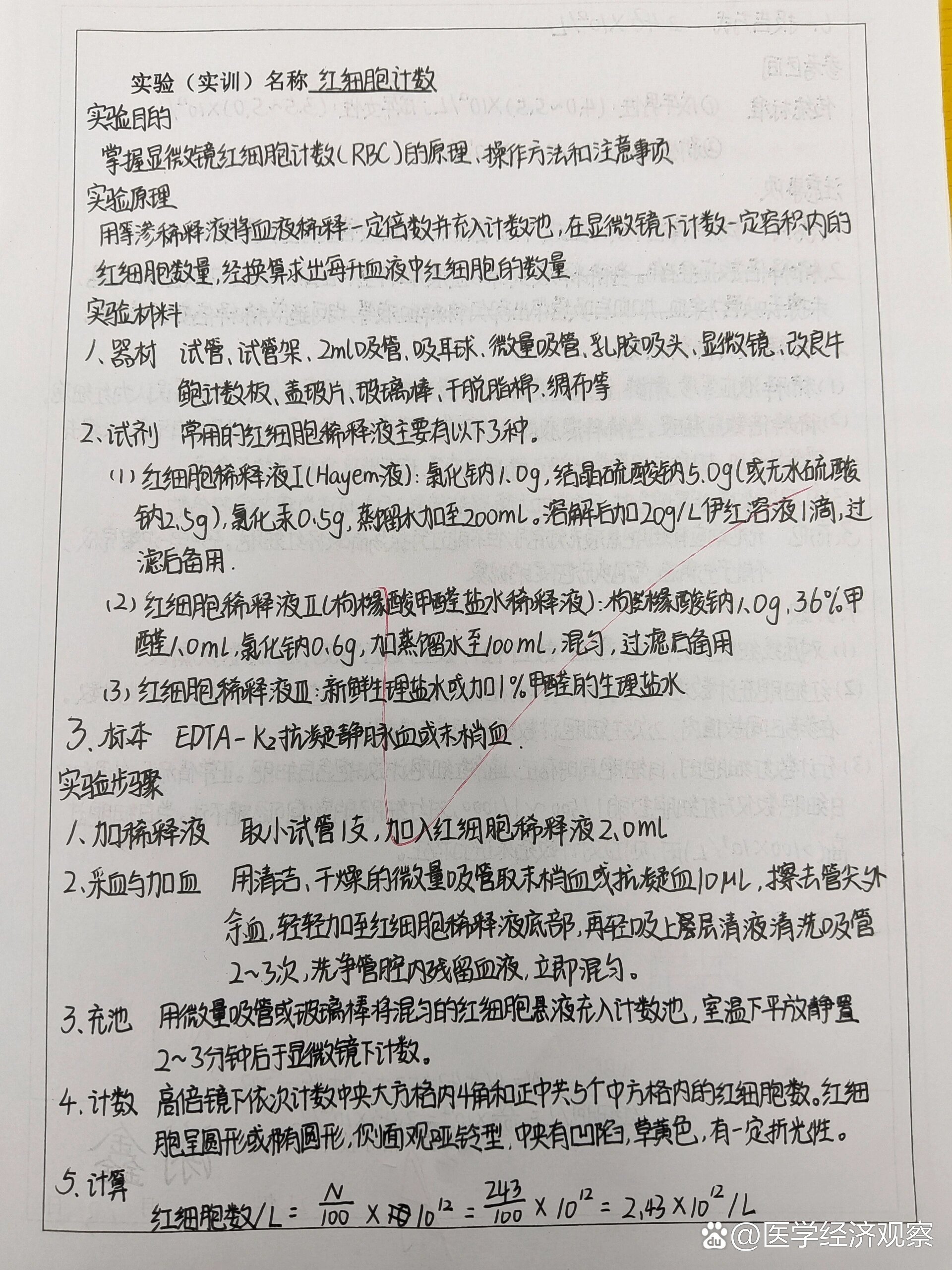 尿沉渣红细胞计数图片