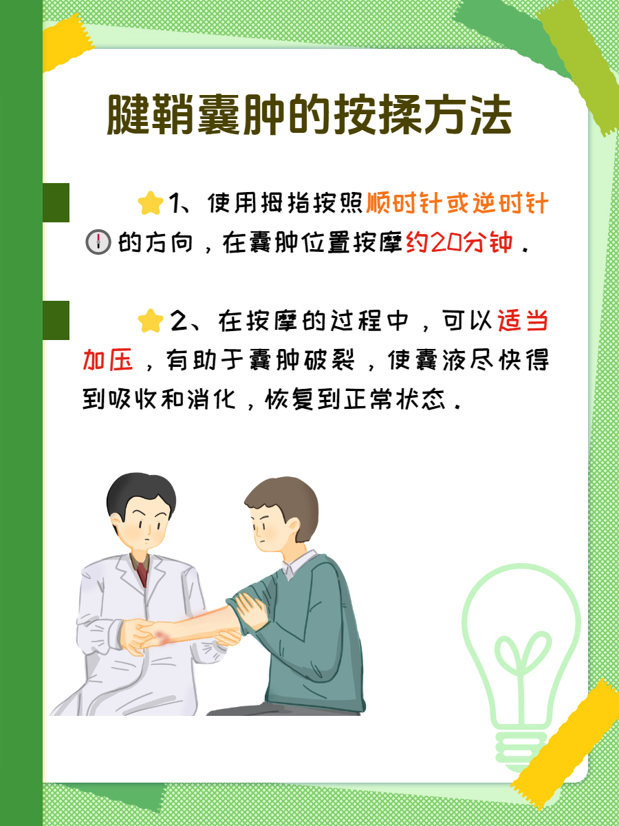 手心腱鞘囊肿怎么办图片