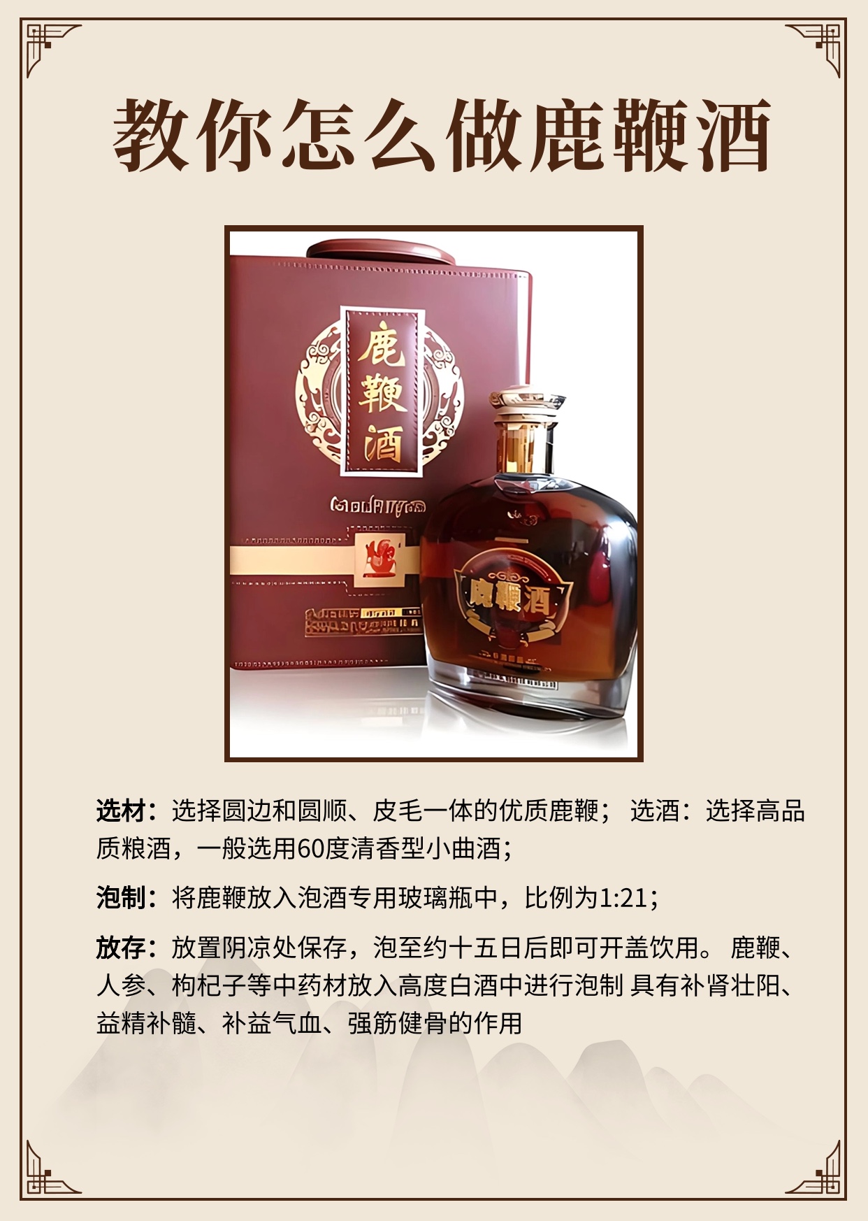 吓跑老婆的壮阳酒配方图片