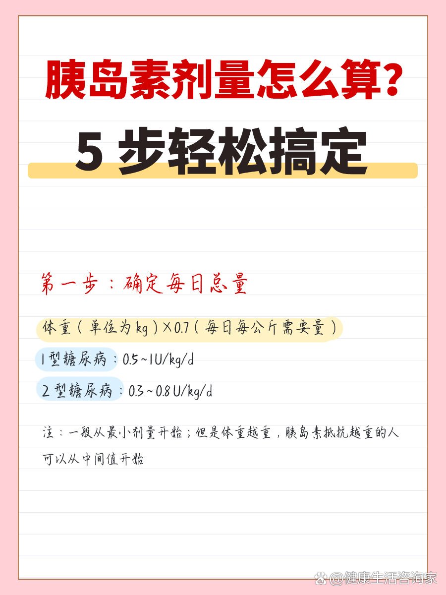 胰岛素剂量怎么算?