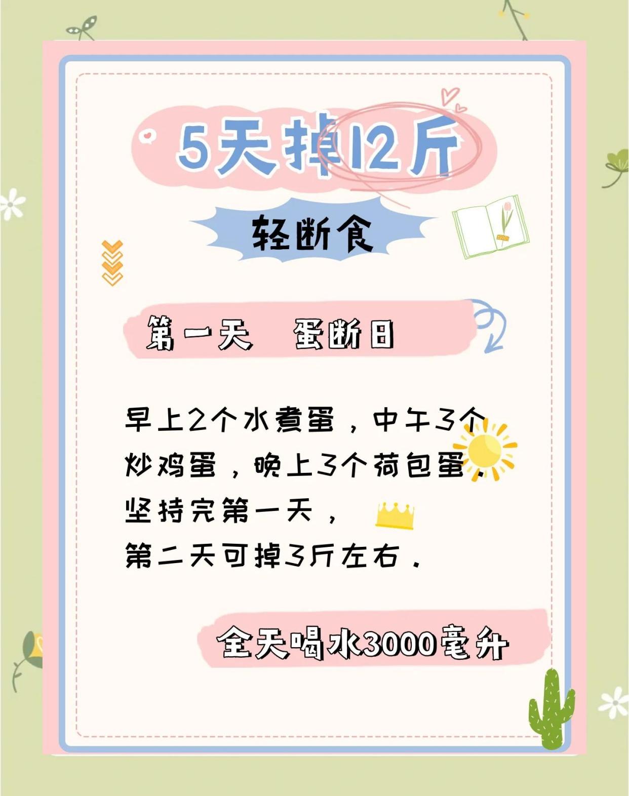 5天减掉12斤！
