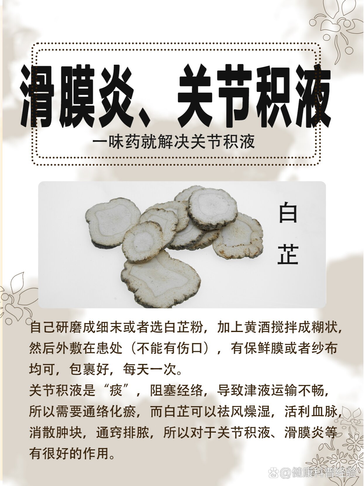 白芷性味归经图片