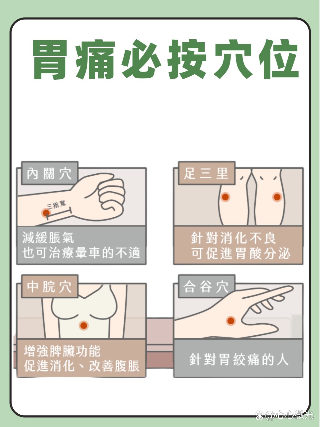 胃痛的6大原因93舒缓穴位 食疗方法7515