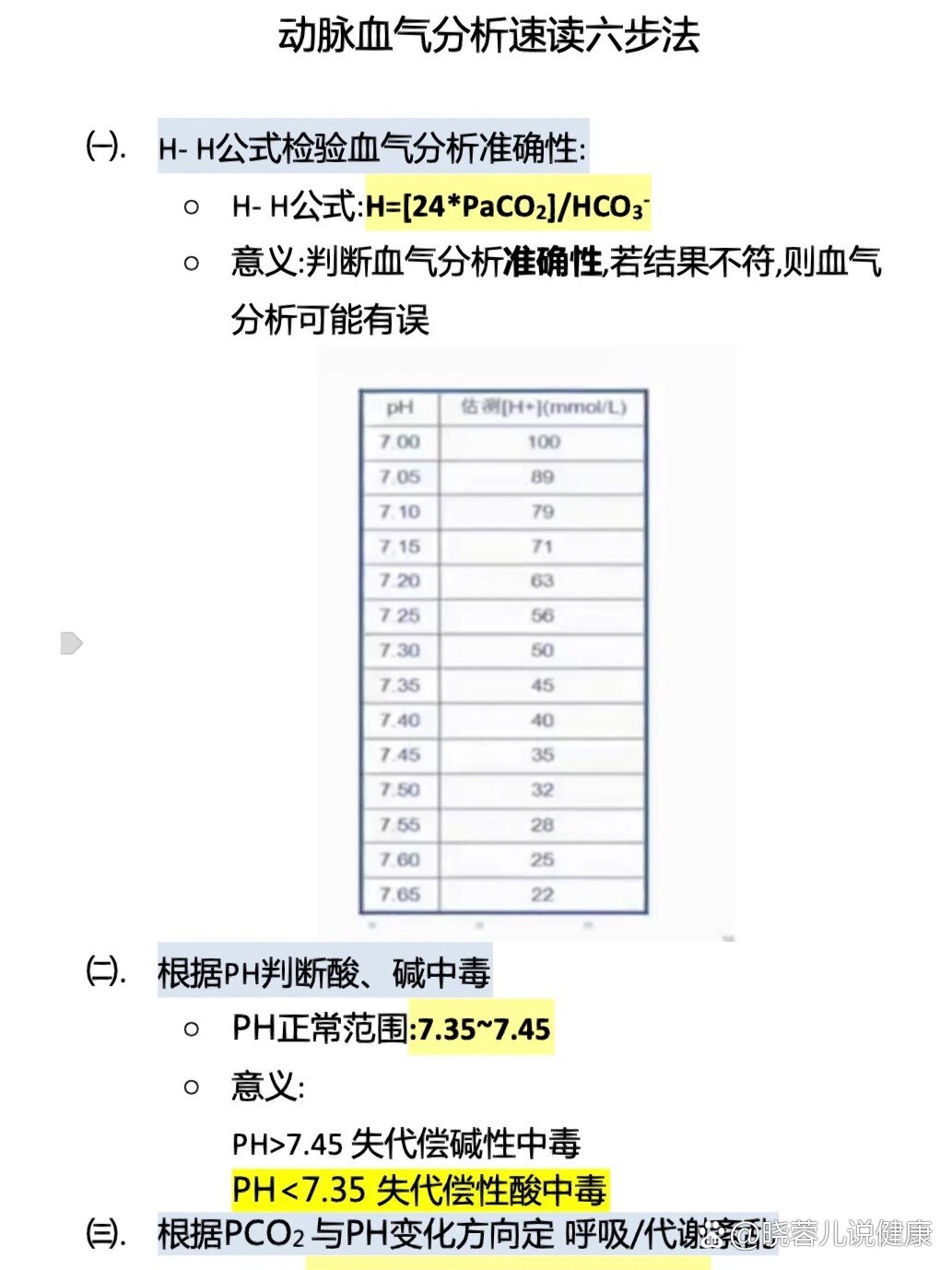 血气分析六步法口诀图片