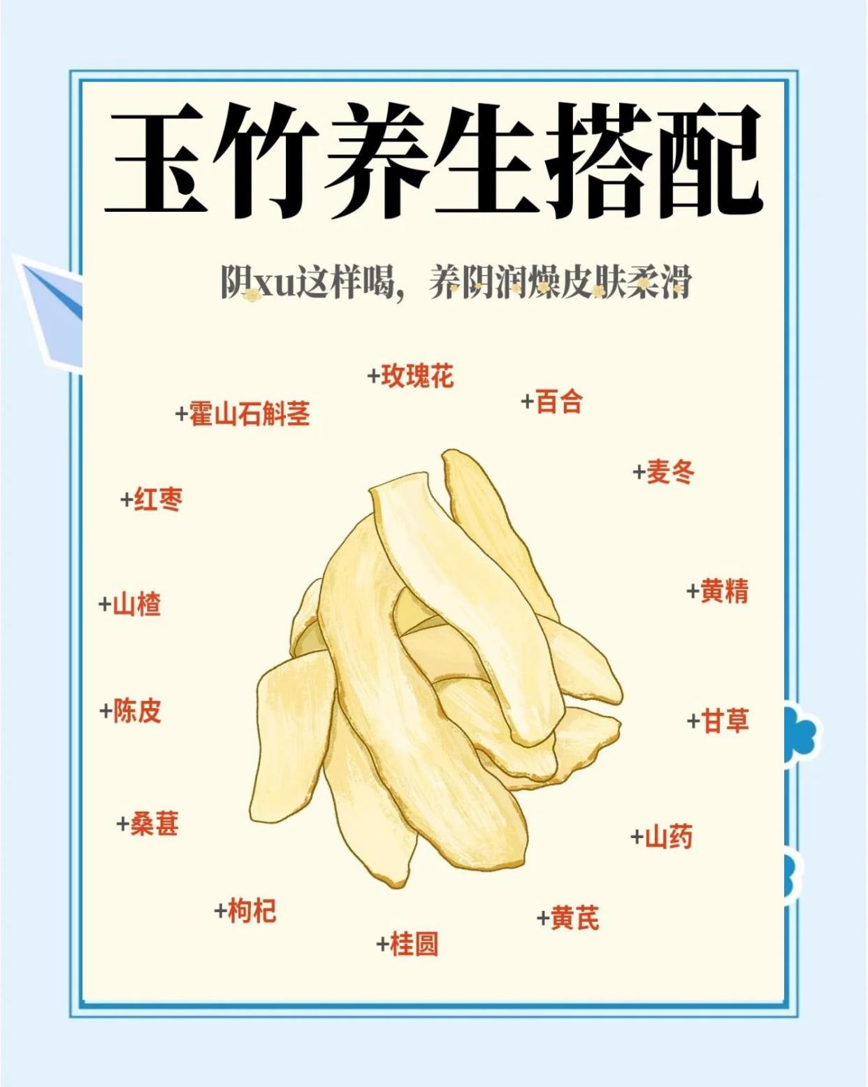 玉竹养生茶：14种搭配让你健康美丽