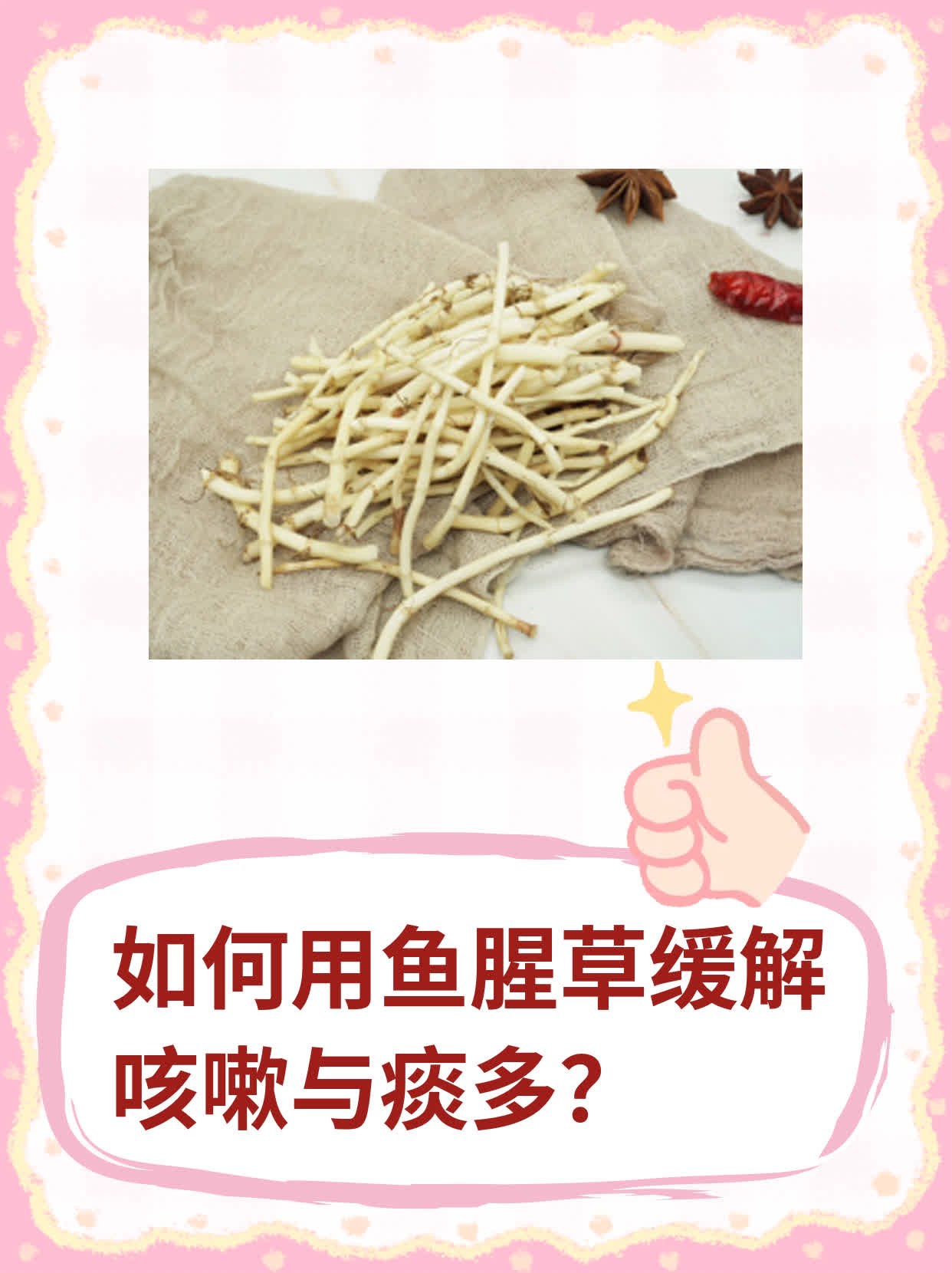 鱼腥草根 食用方法图片