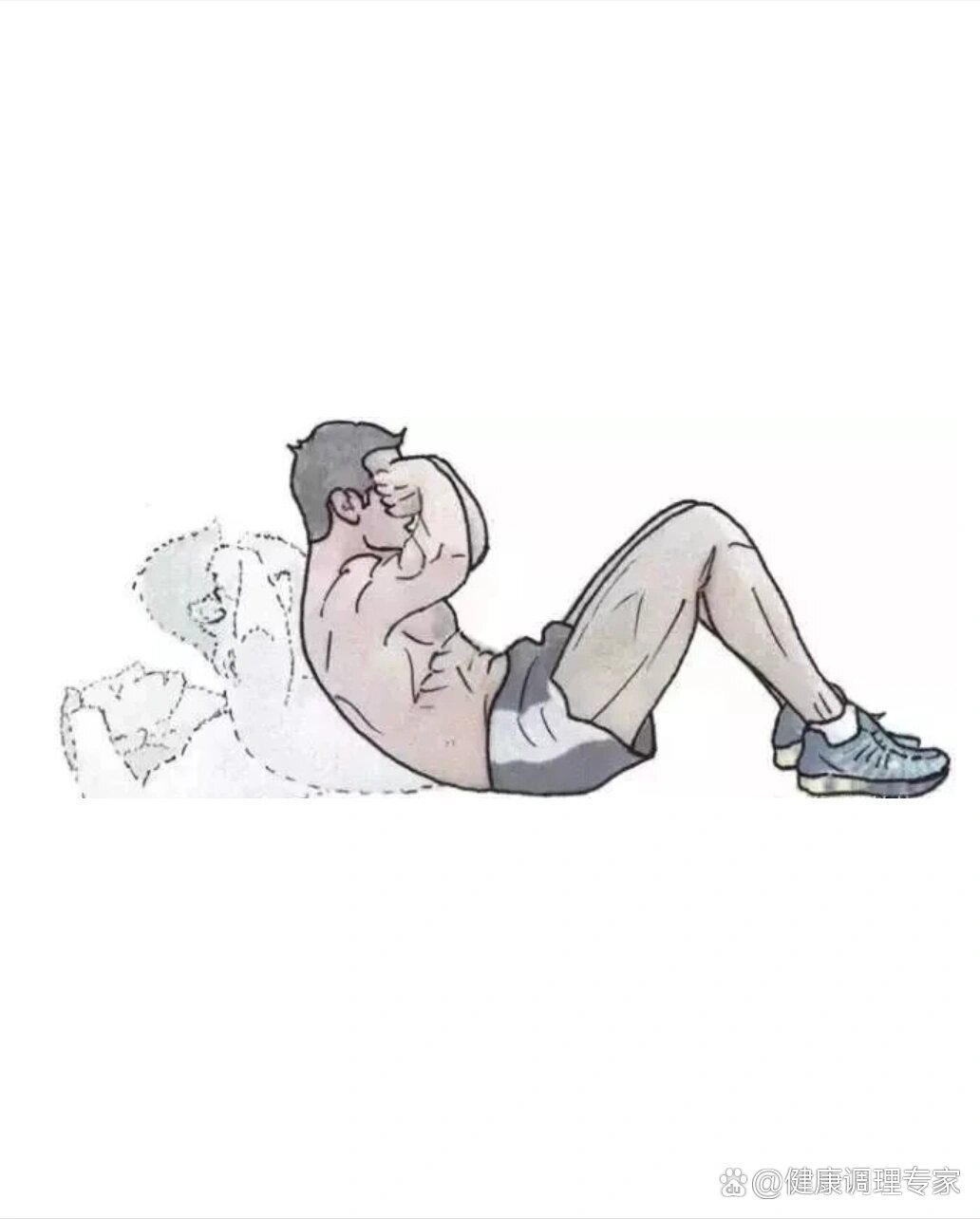 核心训练|今日学习:屈膝仰卧起坐!