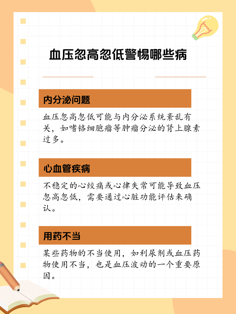 血压忽高忽低?警惕这些可能的病症