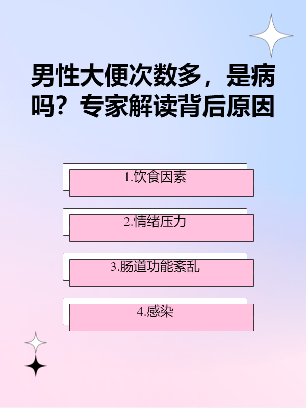 男性大便次数多,是病吗?专家解读背后原因