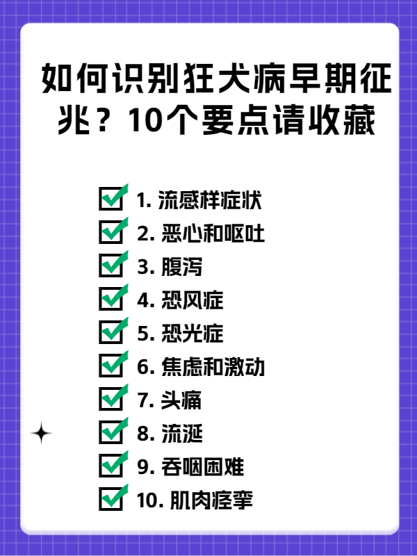 狂犬病发病症状前兆图片