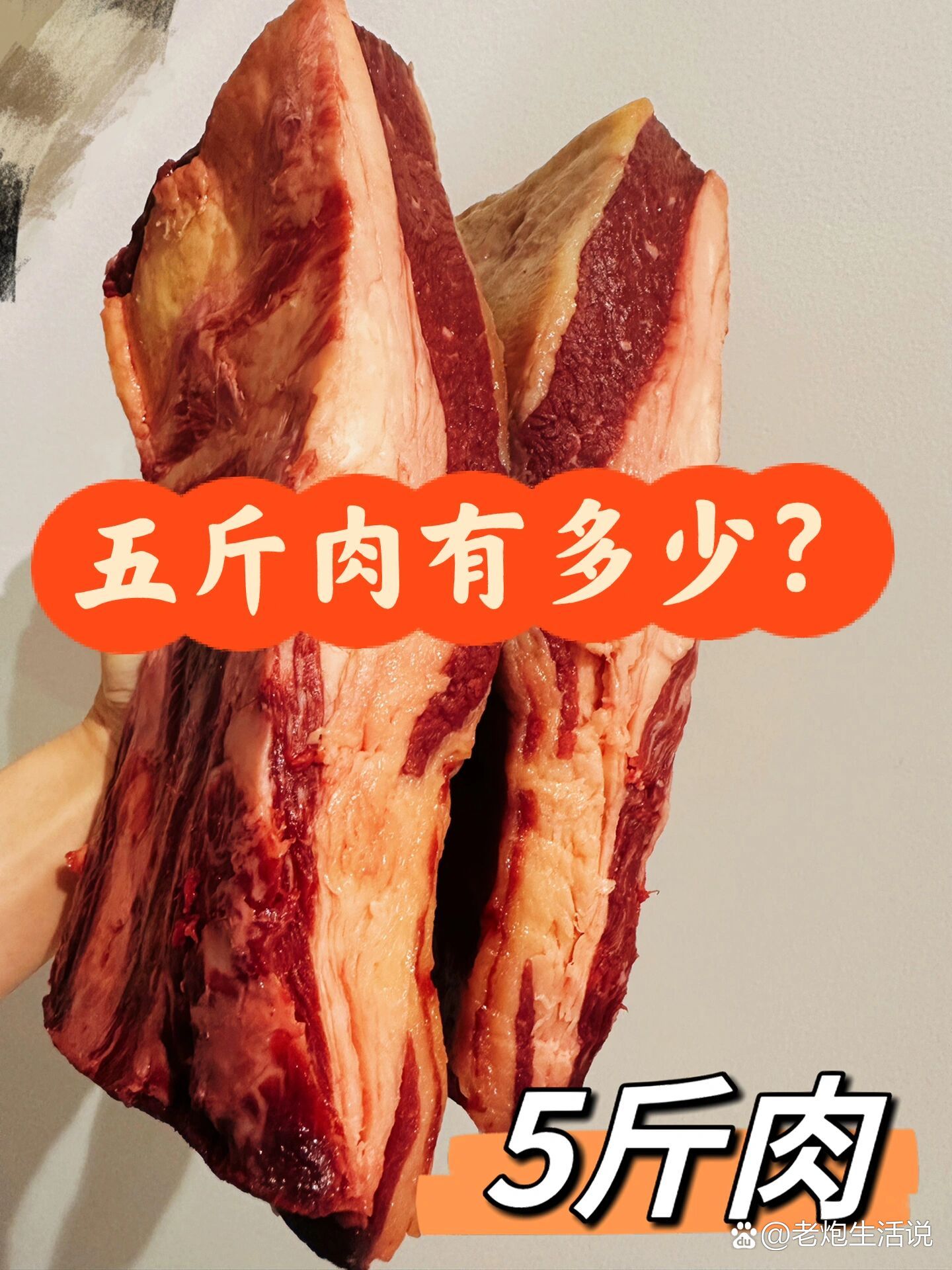 半斤肉有多大一块图图片