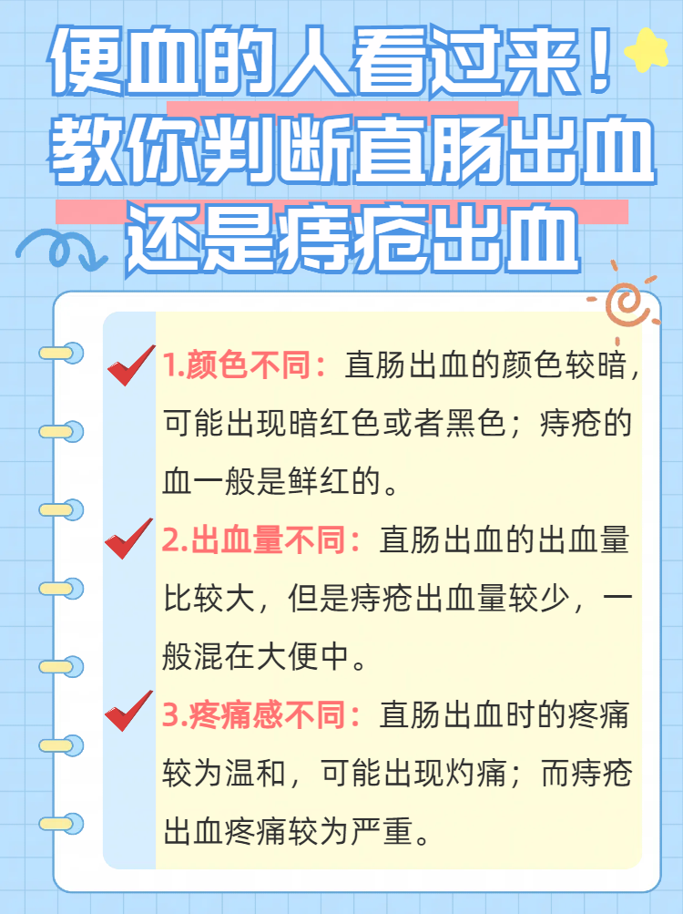 便血的人看过来!教你判断直肠出血还是痔疮出血