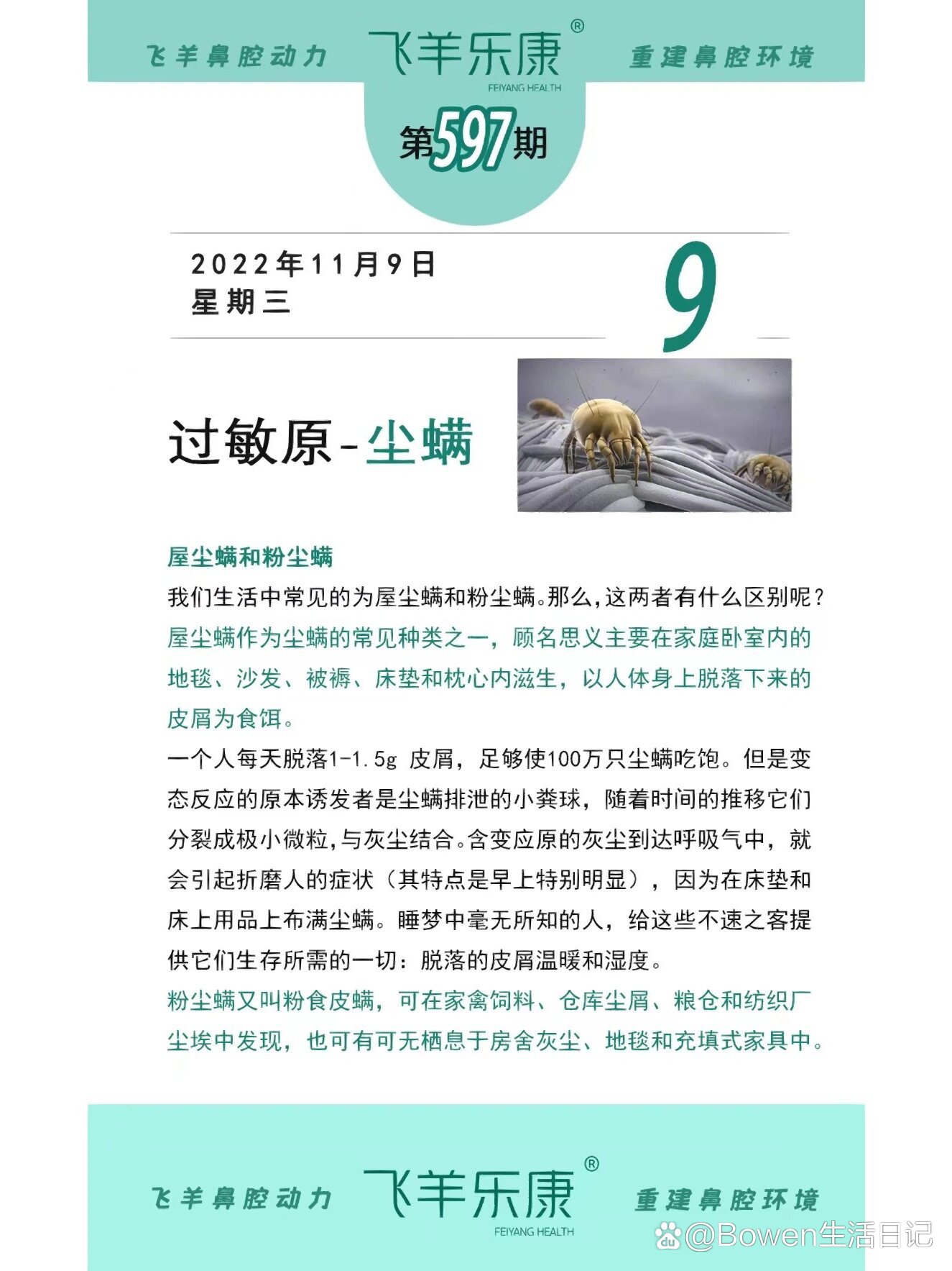 80%的过敏性鼻炎,属于尘螨过敏!