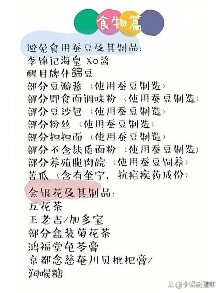 蚕豆病注意事项7215禁用&慎用6015