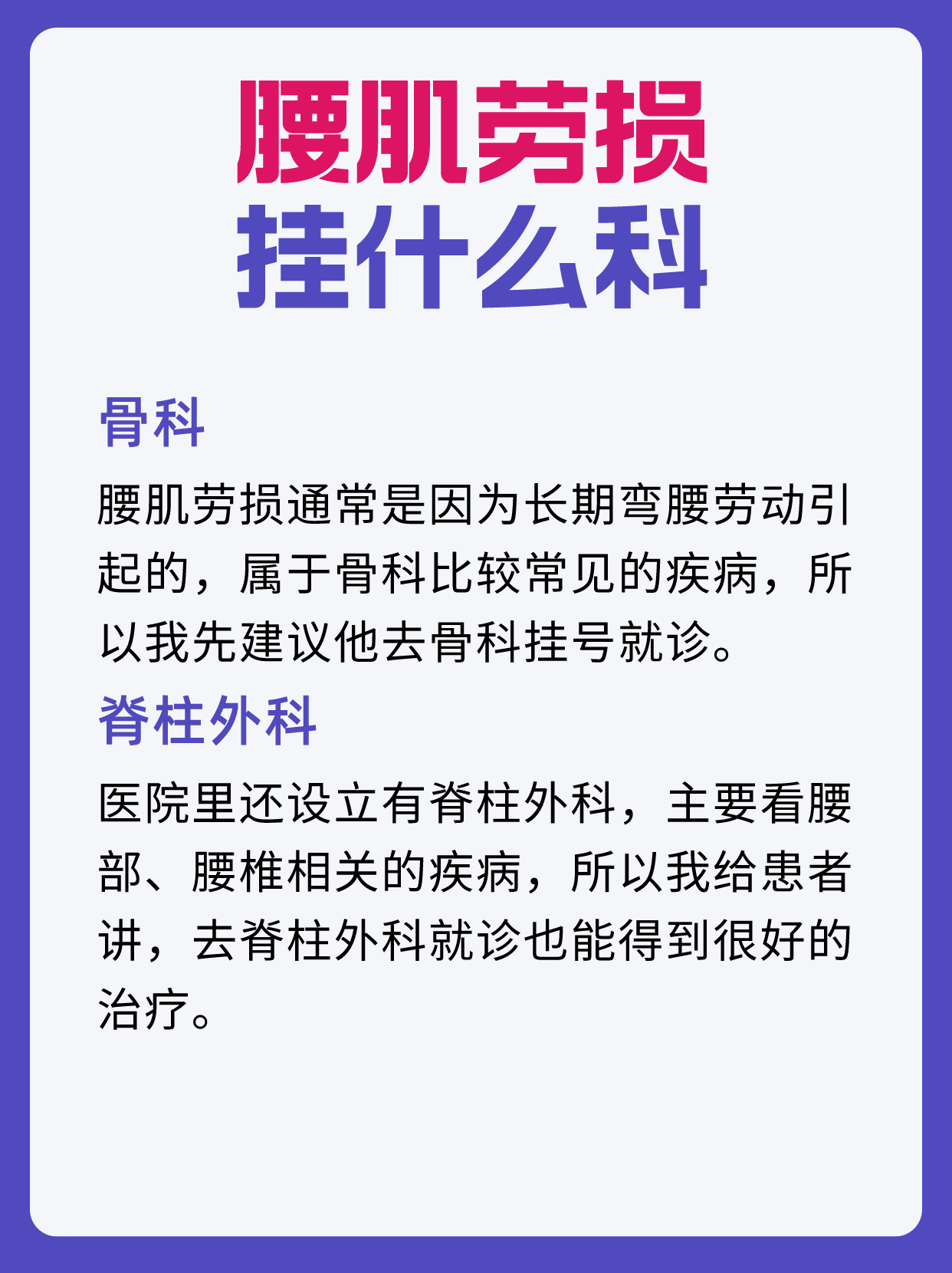 腰肌劳损该挂哪个科?专业指南助你快速就医