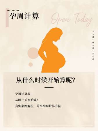 怀孕周期从哪里开始算?揭秘孕周计算表的秘密!