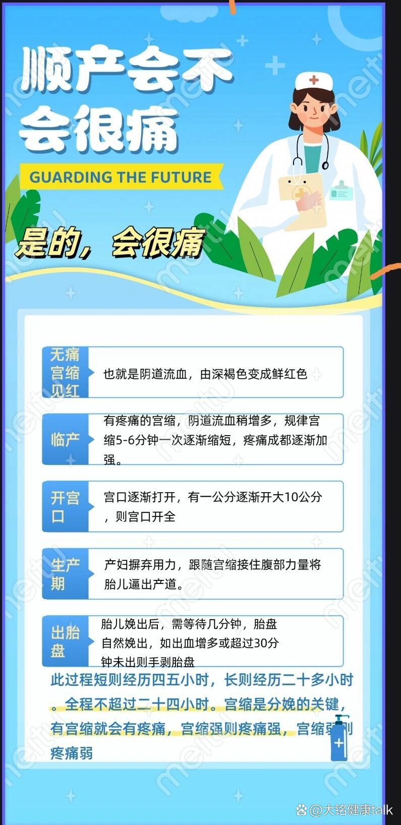 顺产是一个漫长的过程,在先兆临产时宫颈管会随着宫缩逐渐变软,随着