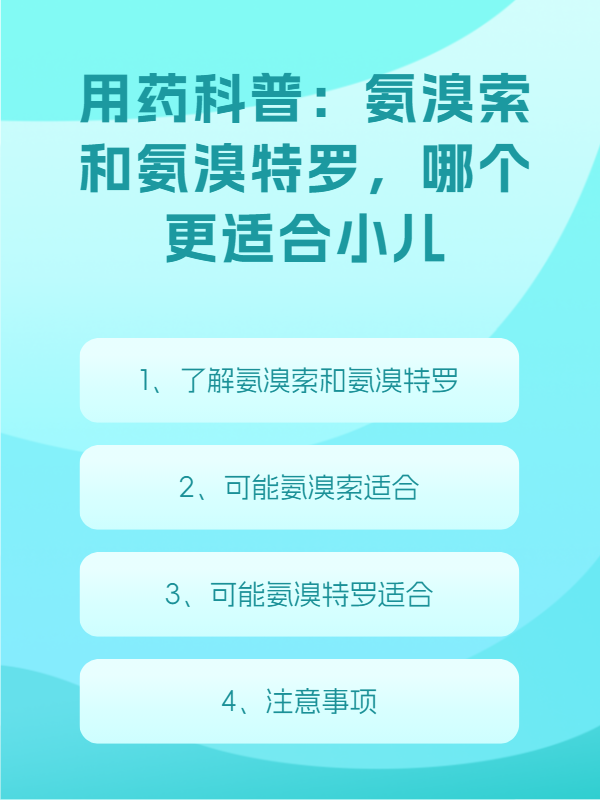 氨溴索小儿用法用量图片