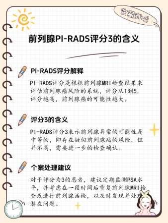 解析前列腺PI-RADS评分3的含义