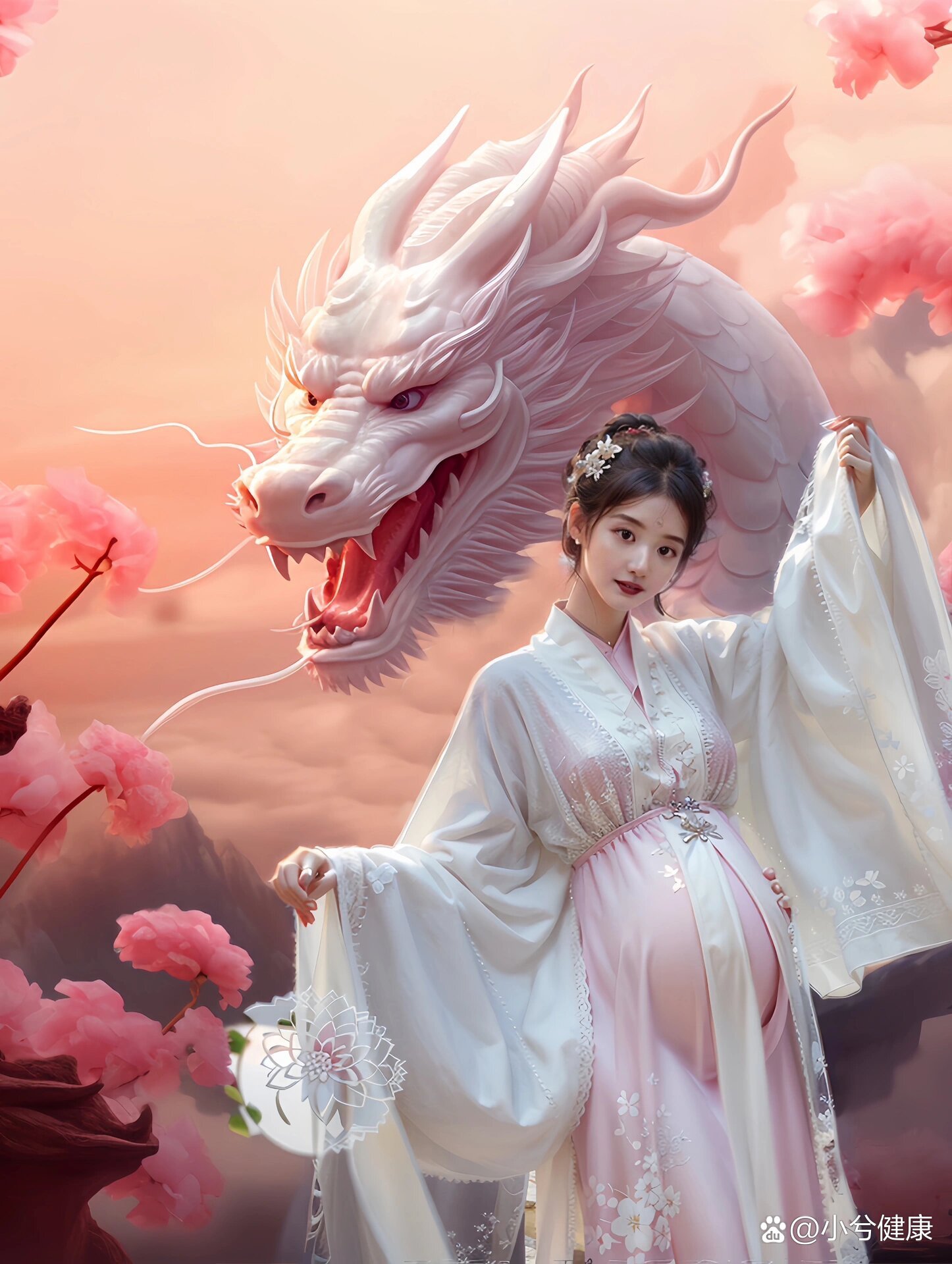 sd|古风龙宝宝孕妇照,真人也能拍成这样!