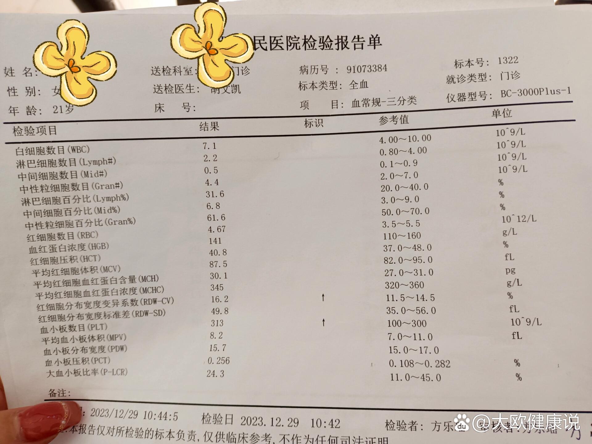 红细胞分布宽度变异系数是啥