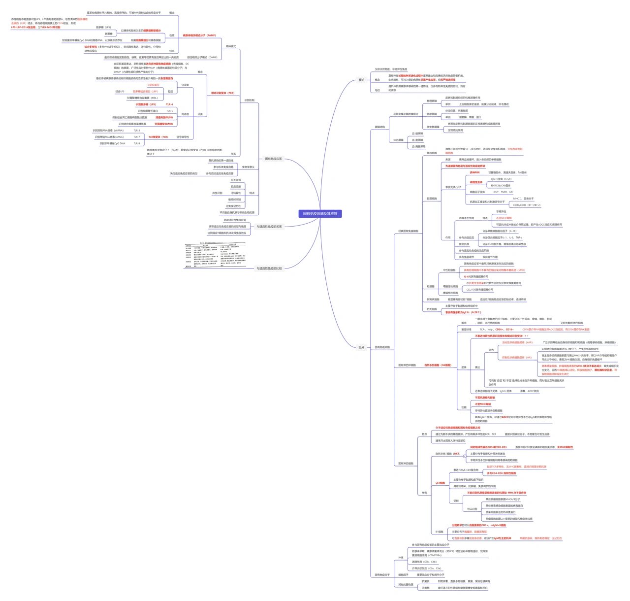 固有免疫思维导图图片