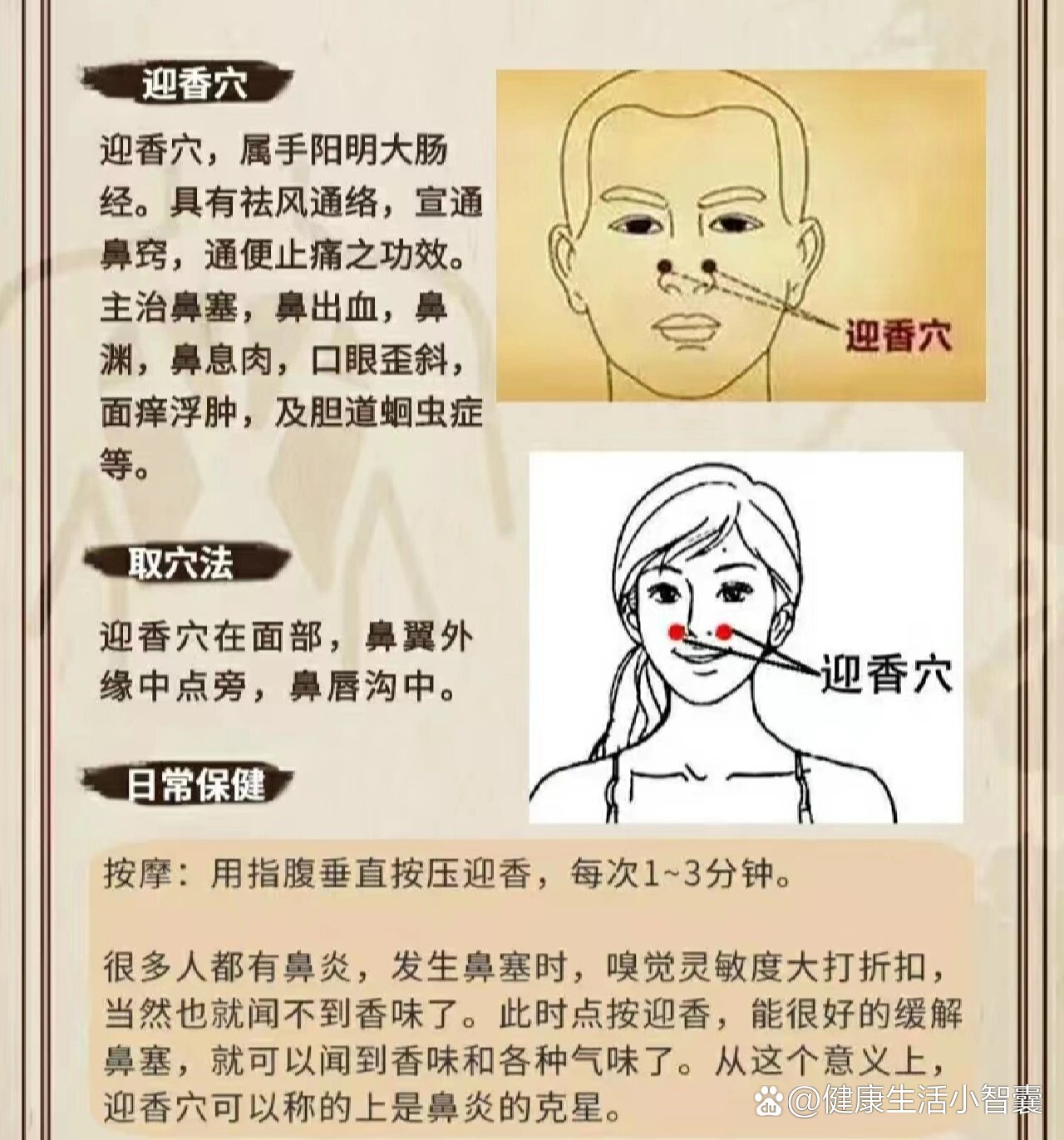 每日一穴 迎香穴