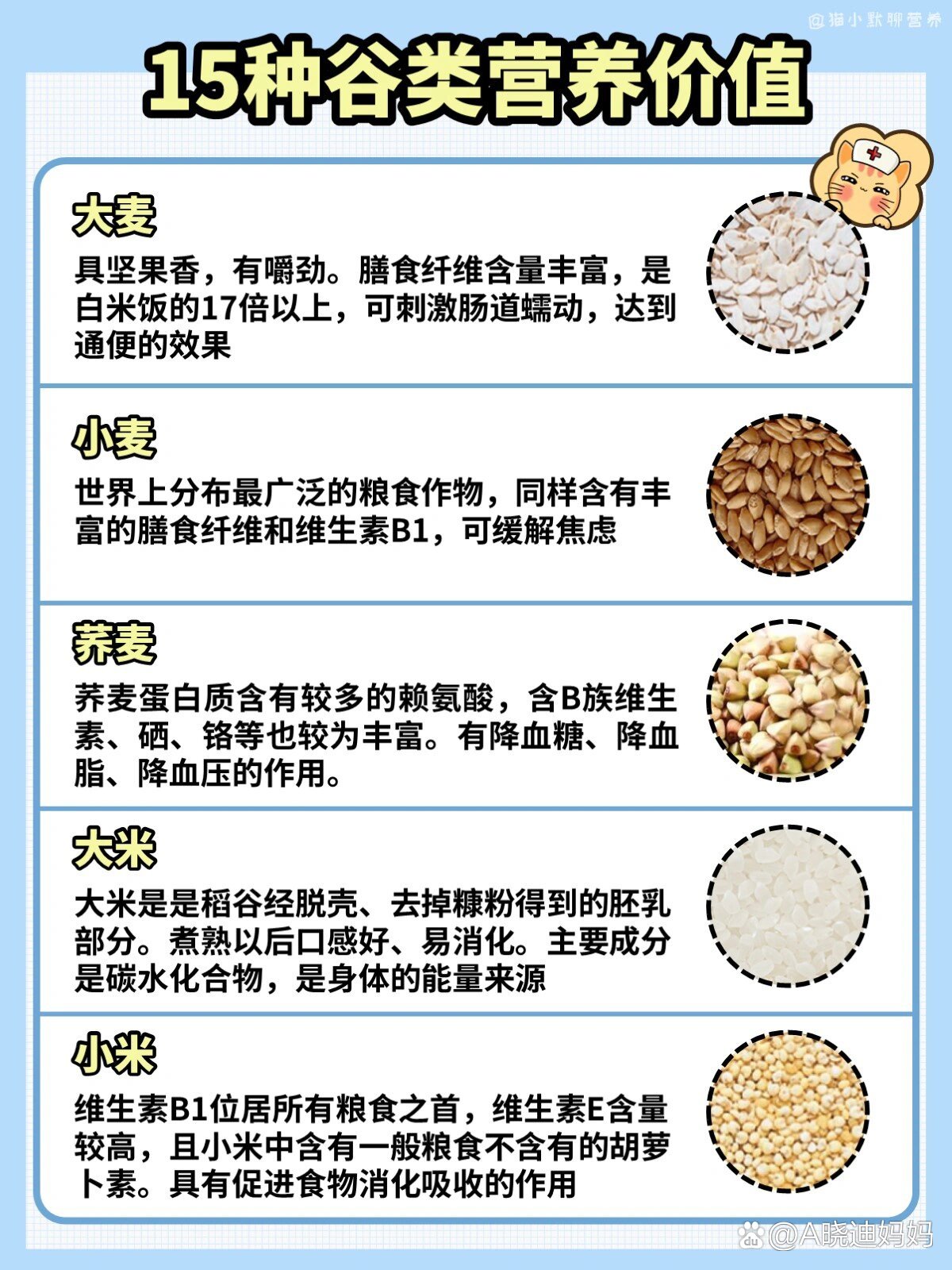 15种谷类营养价值指南