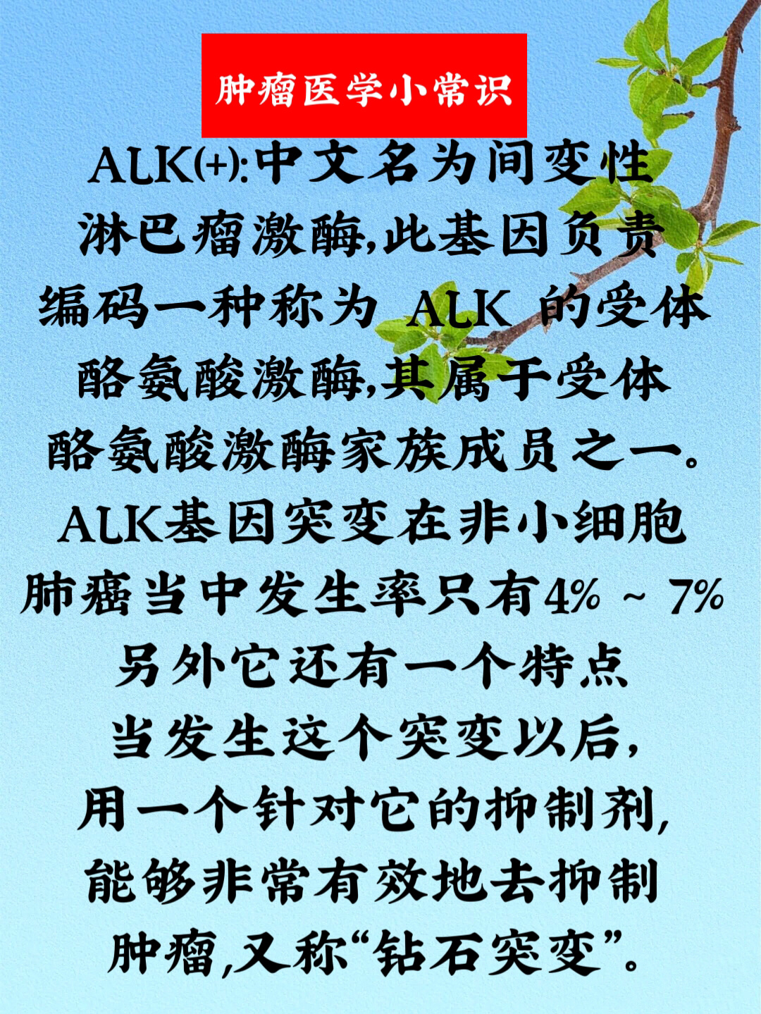 alk阳性为什么又称为钻石突变?