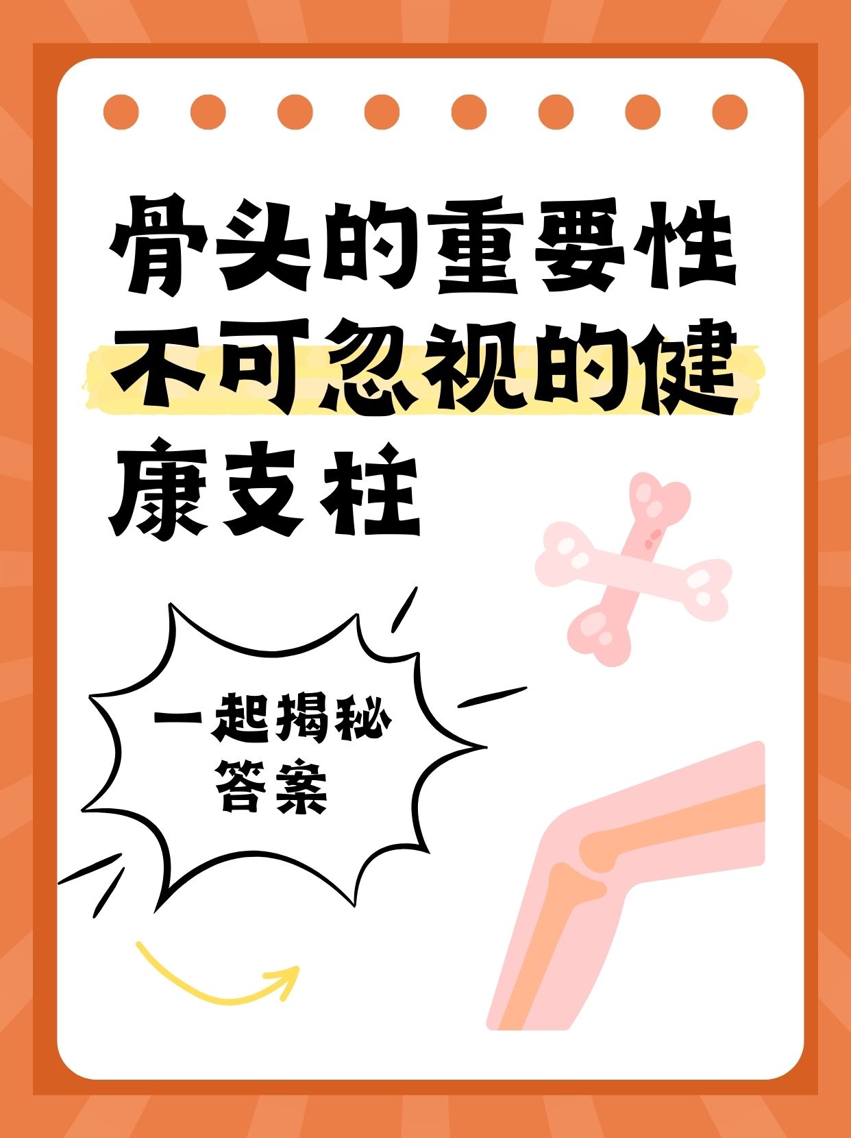 认识自己的身体骨头数量及功能