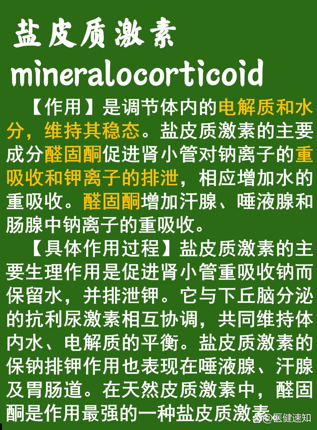 盐皮质激素 全网资源