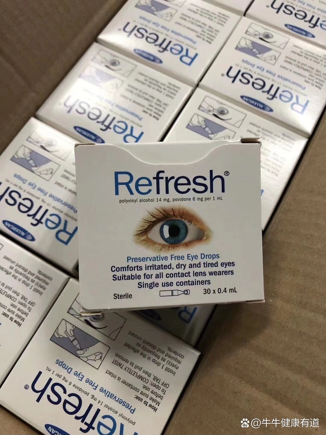 refresh眼药水98澳洲眼科医生推荐,它是市面上唯一不含防腐剂的