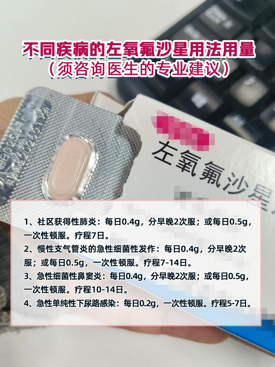 左氧氟沙星片0.5g一天吃几粒?来听听医生怎么说