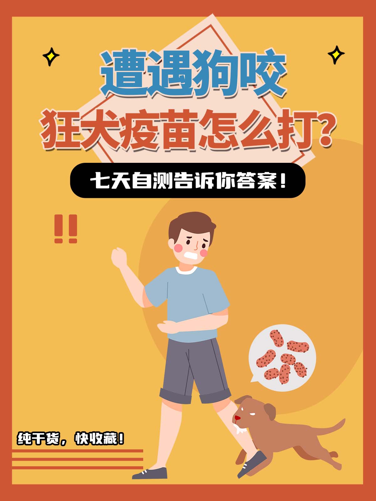 狂犬疫苗怎么打?七天自测告诉你答案!