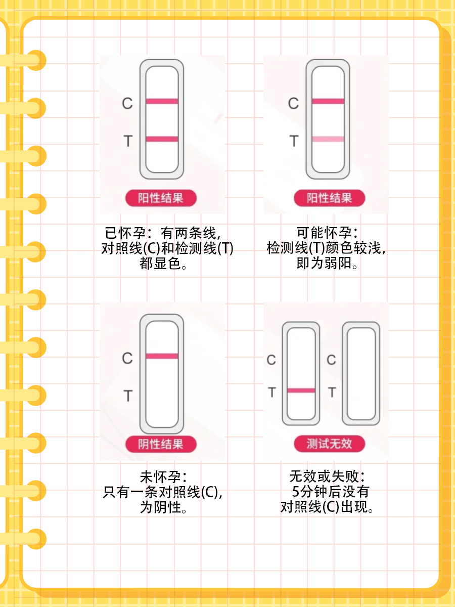 一次性验孕棒怎么看图片