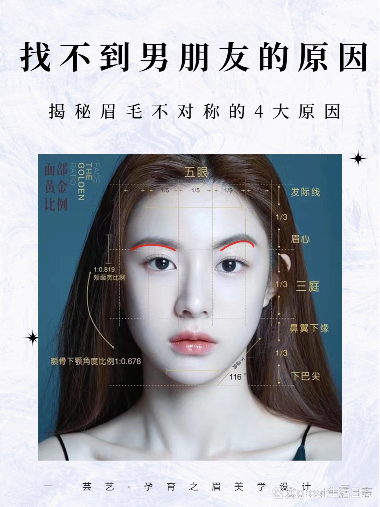 揭秘眉毛不对称的4大原因
