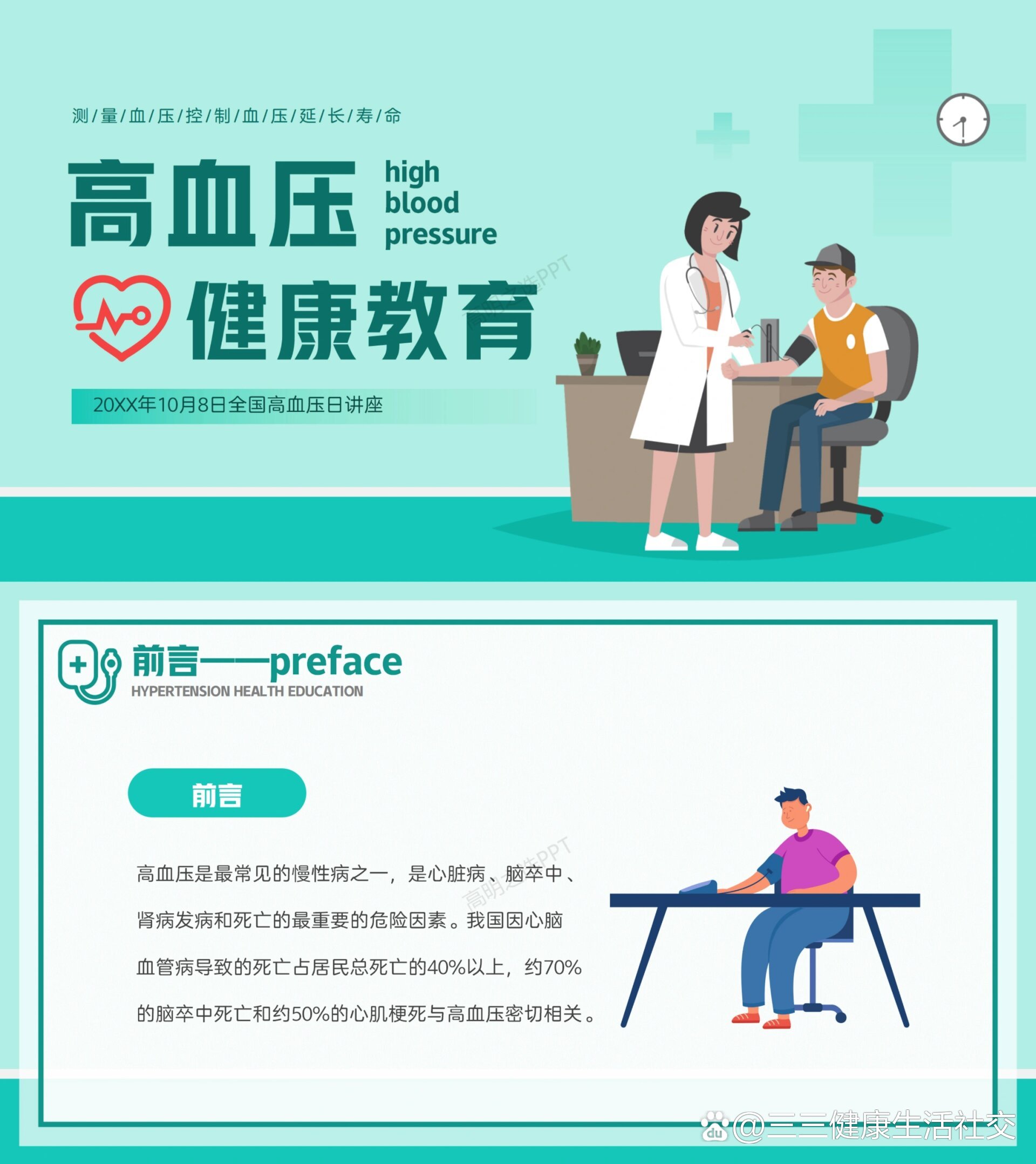 高血压健康教育ppt|带内容