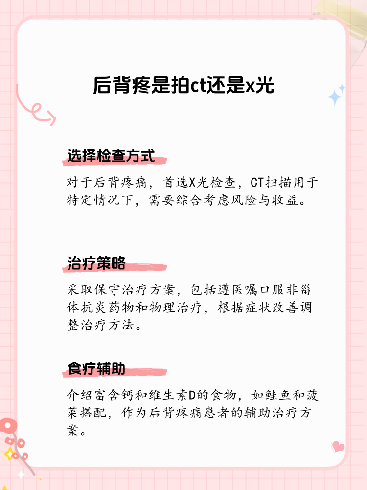 后背疼痛做什么检查图片