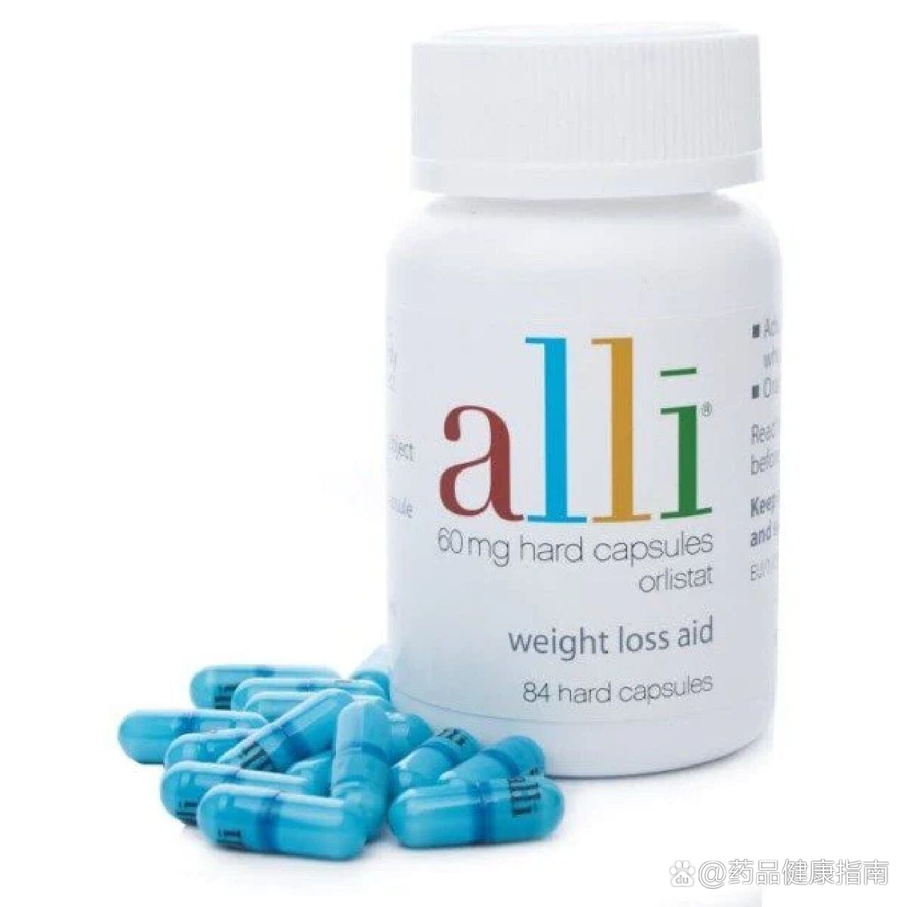 英国alli奥利司他排油减重胶囊,非处方版