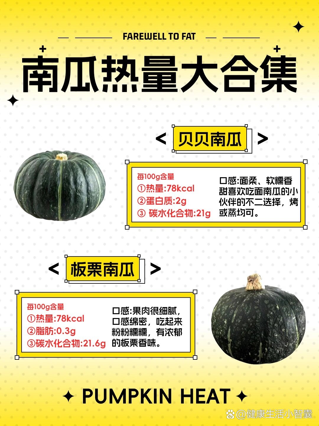 97常见的南瓜热量合集!