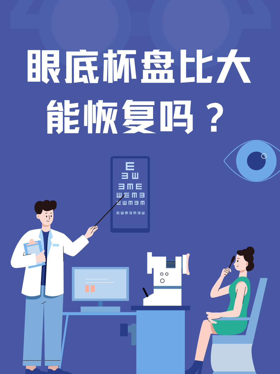 眼底杯盘比大能恢复吗?