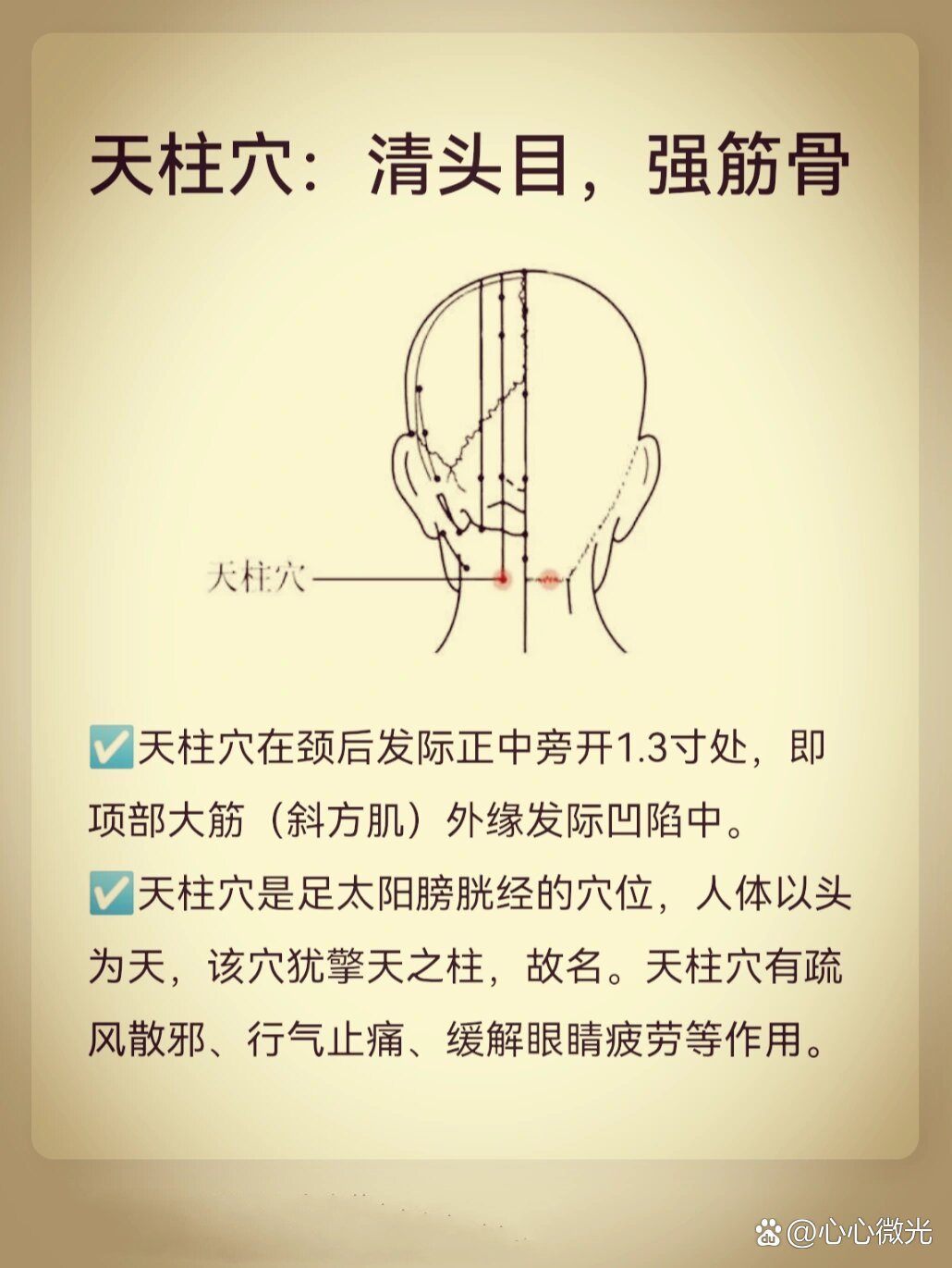 落枕了脖子酸痛怎么办71按压天柱穴行气止痛