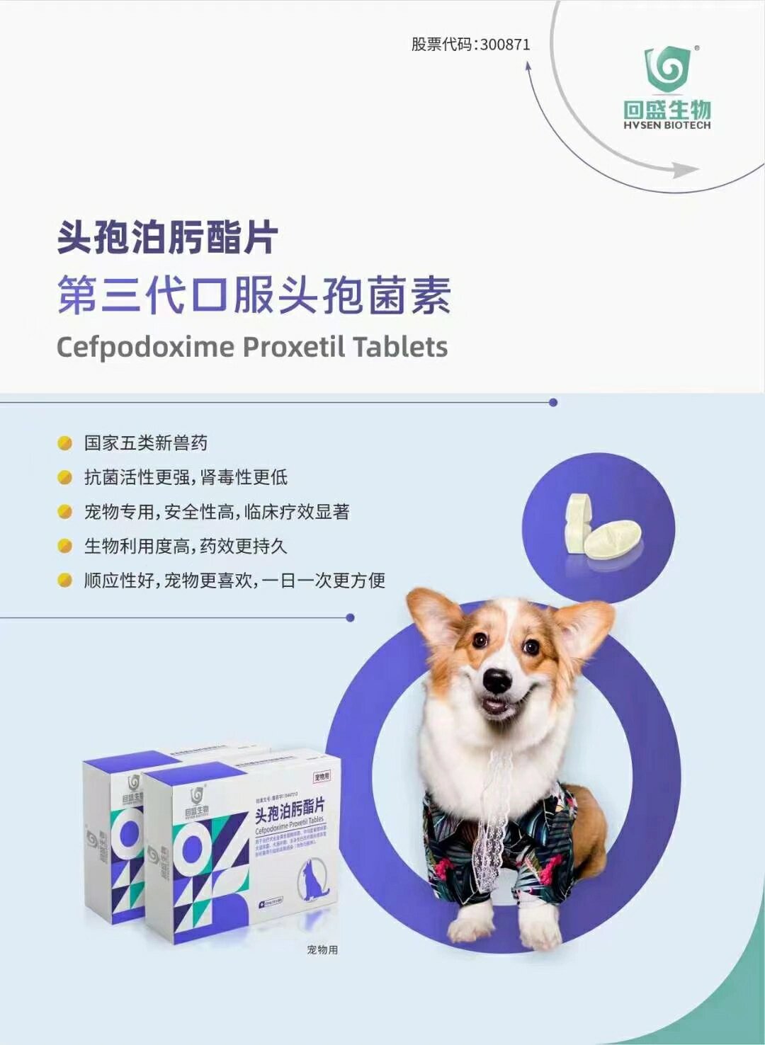 回盛头孢泊肟酯片,第三代头孢