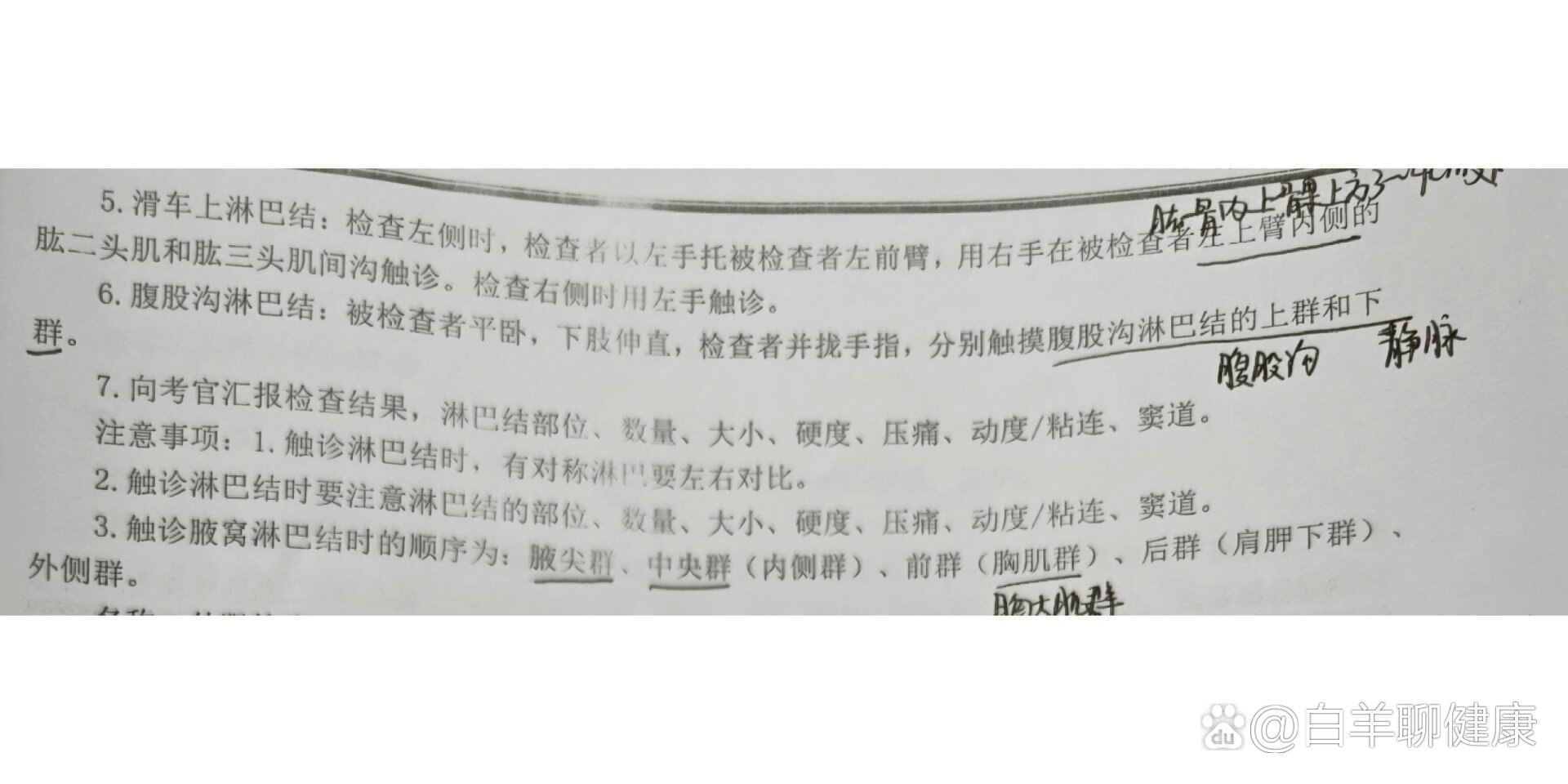体格检查之淋巴结触诊