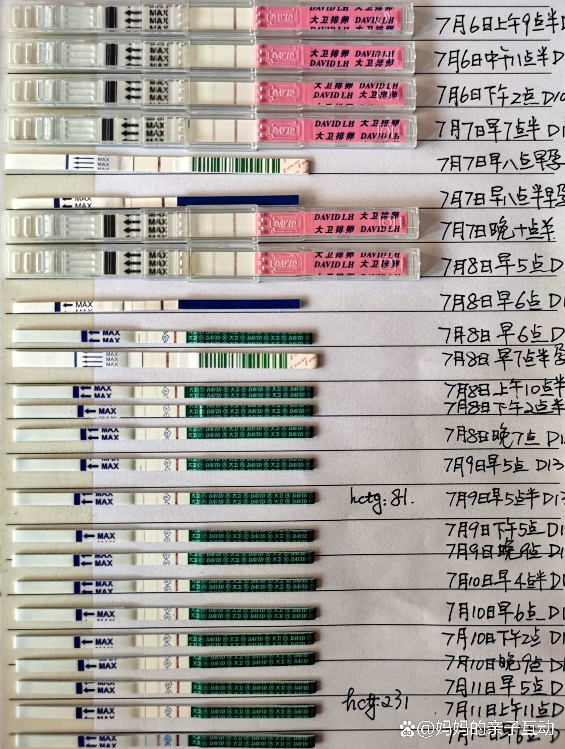 排卵试纸结果图片图片