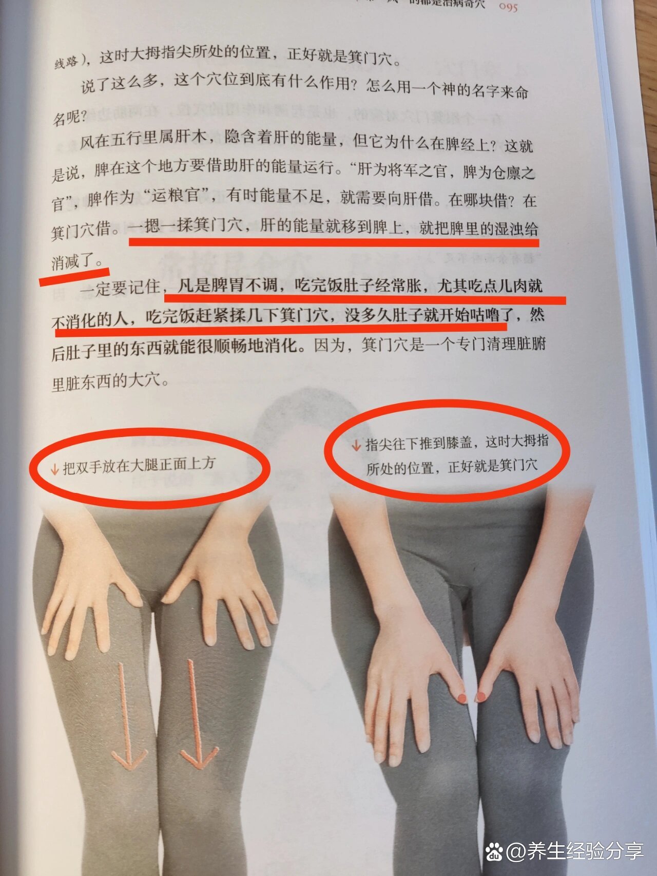 92箕门穴:专治脾胃不好,助消化清理脏腑