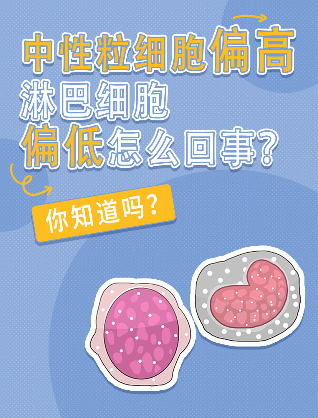 揭秘!中性粒细胞偏高,淋巴细胞偏低