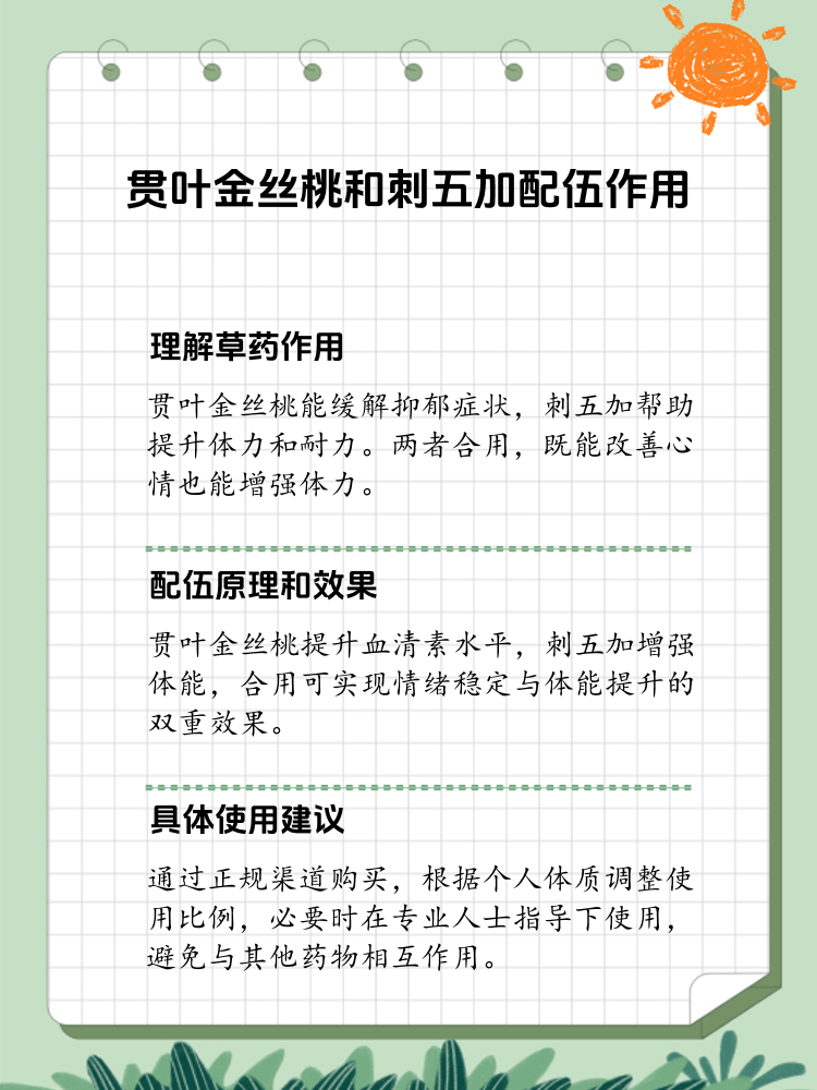 热烈的话题:贯叶金丝桃和刺五加这两种草药搭配使用会有怎样的效果?